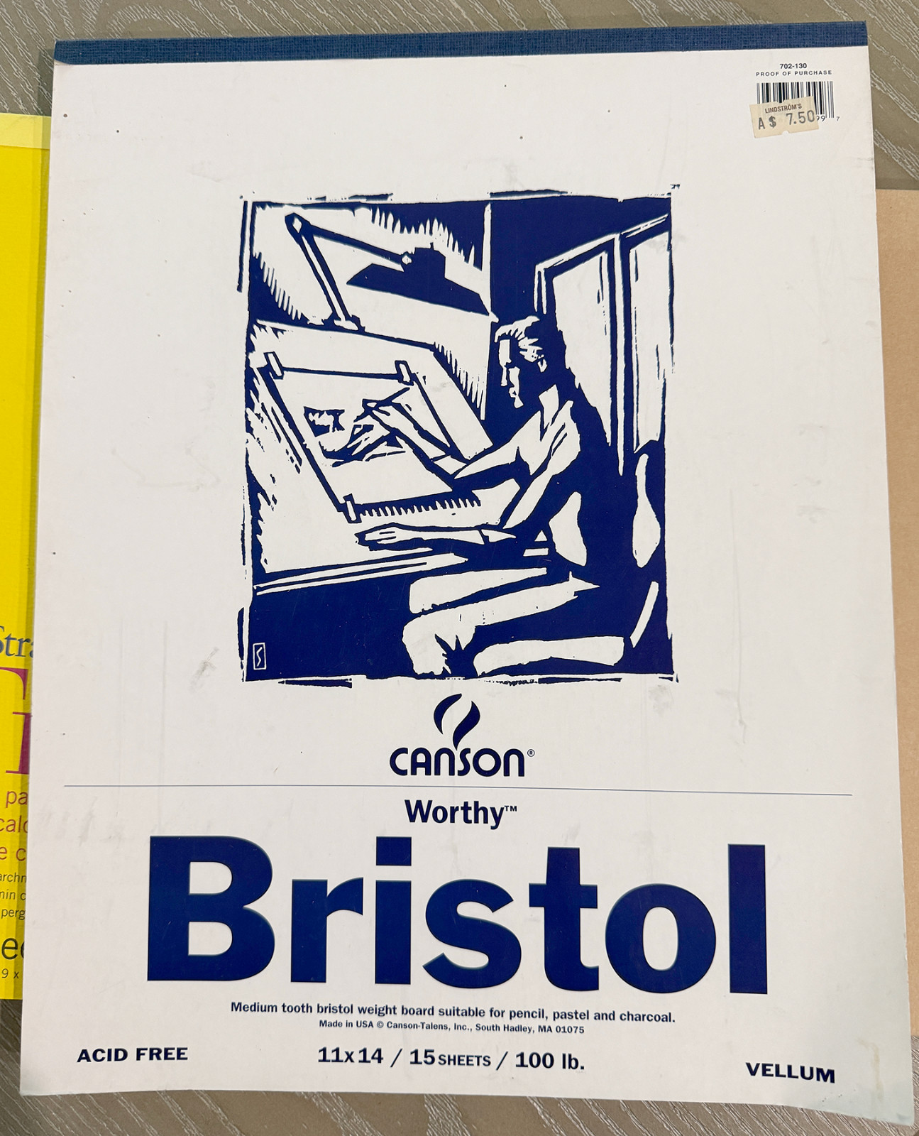 Art Drawing Pads, Bristol, Sketch Books, Mix Media Journal, Tracing - Lot of 5