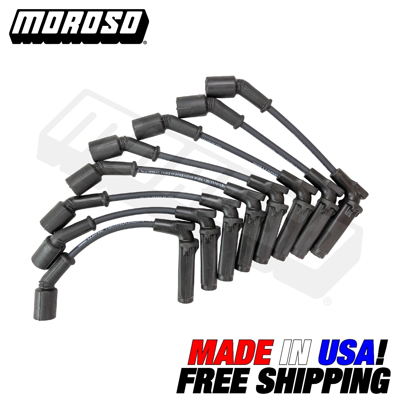 MOROSO LS SPARK PLUG IGNITION WIRE 9.75" CHEVY GMC CADILLAC 4.8L 5.3L 6.0L 6.2L