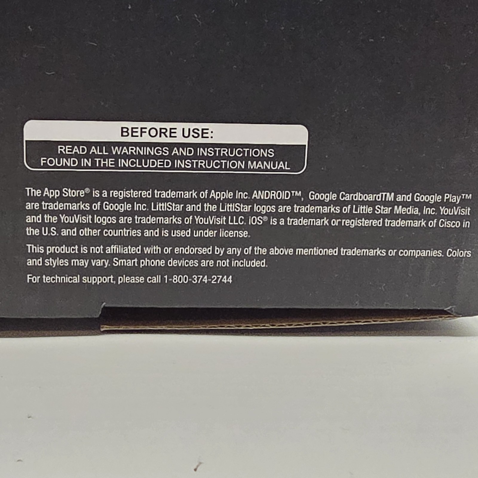 Sharper Image Virtual Reality Headset NEW Open Box