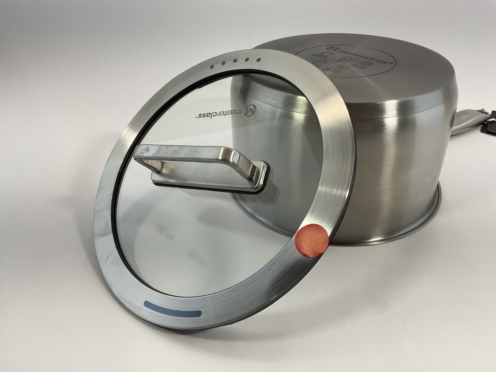 Masterclass Cookware Stainless Steel 2.5-qt 7" Saucepan Dented New