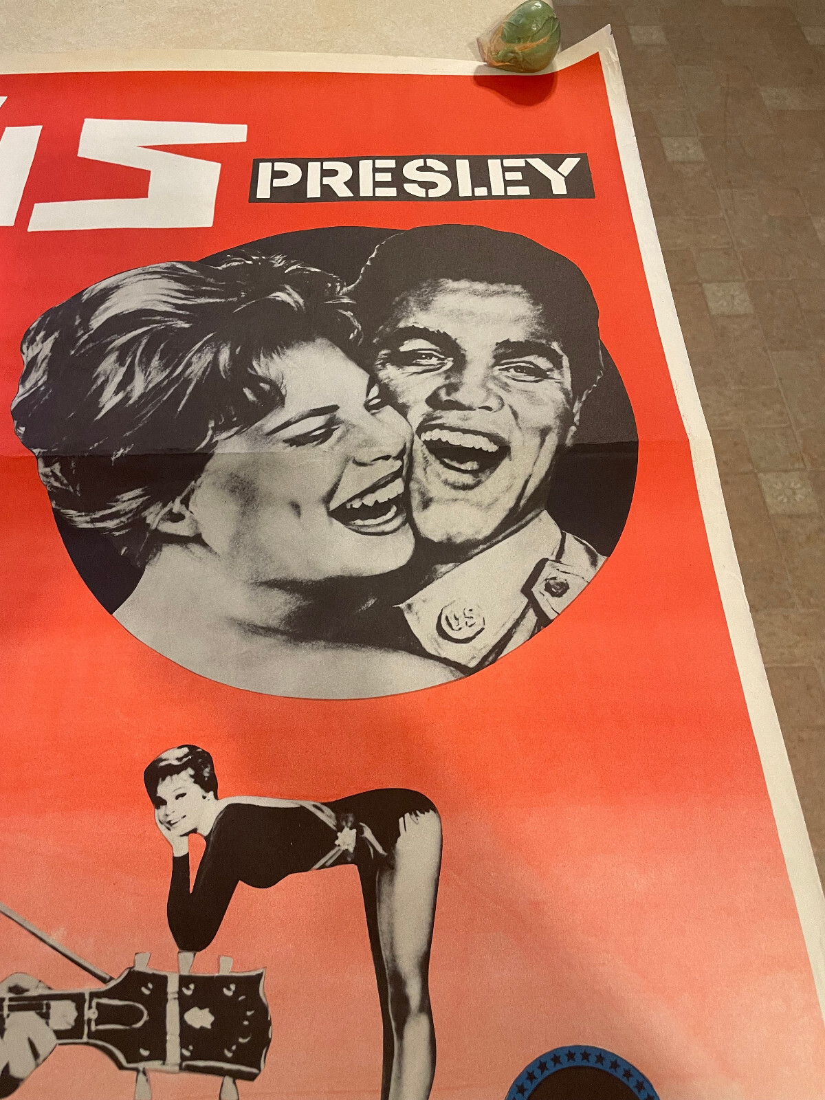 Original Elvis Presley G.I. Blues Movie Poster Swedish 1960