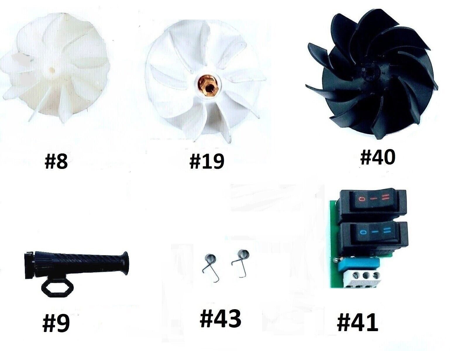 Parts for Hair Dryer TwinTurbo 1500, 2200, 2500, 3200, 3500, 3800,3900