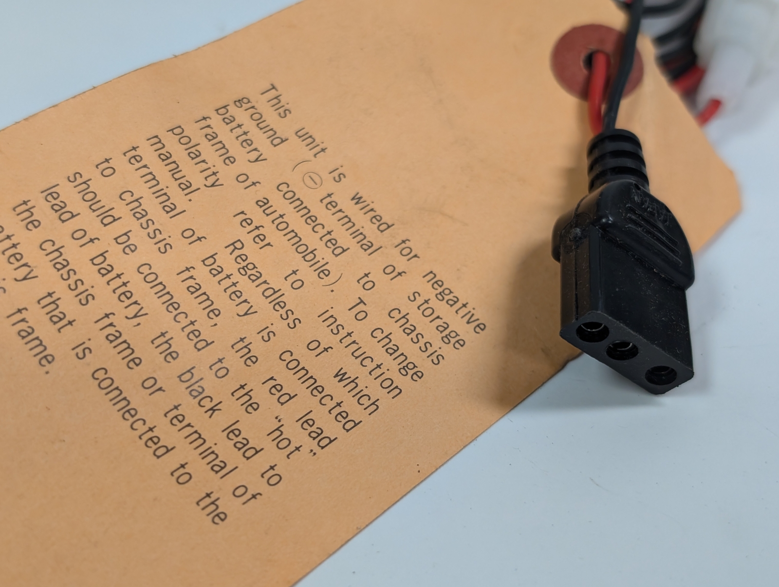 CB RADIO POWER CORD 3PIN