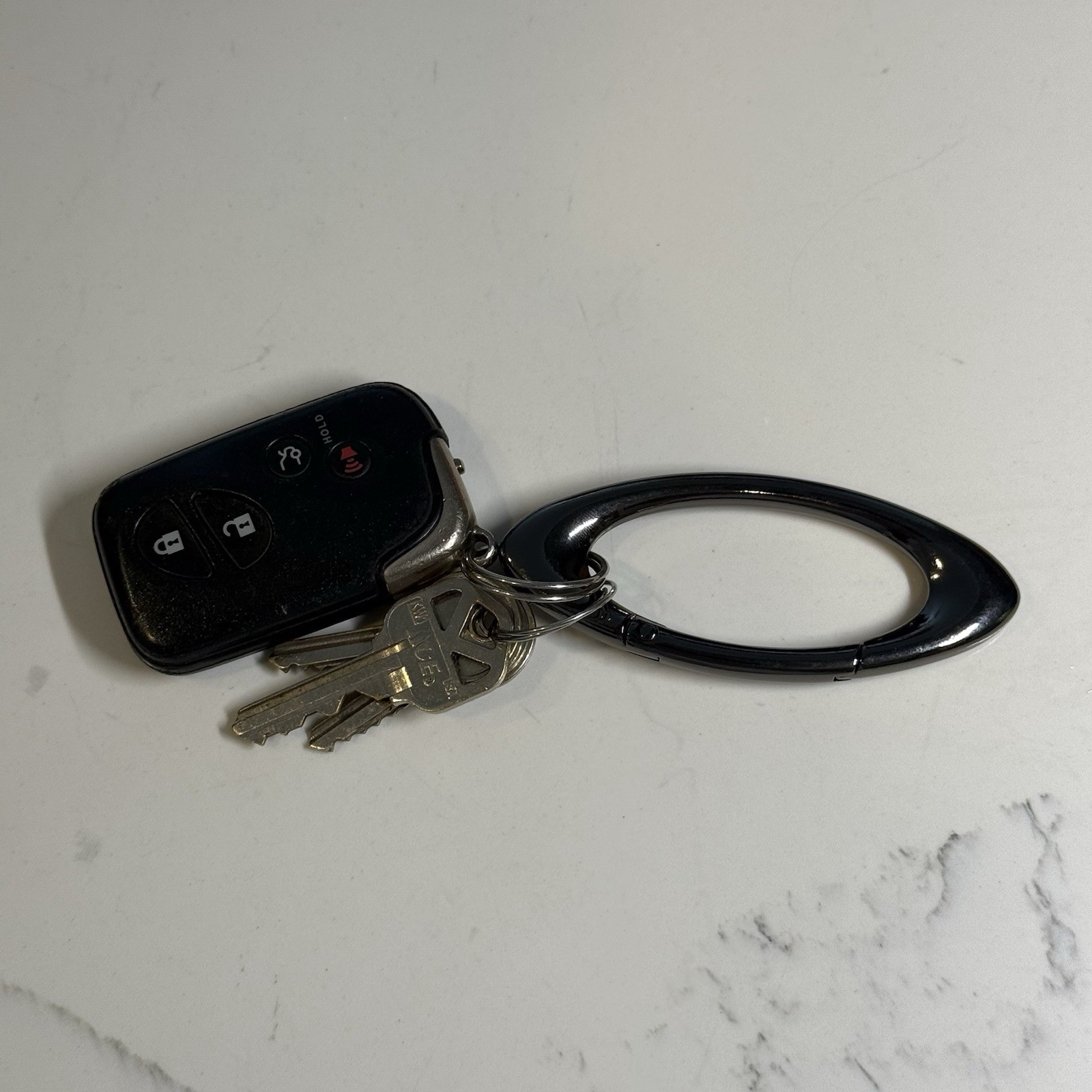 Oakley Carabiner Keychain Clip Black Gray Icon Software Gorpcore Vintage Y2K