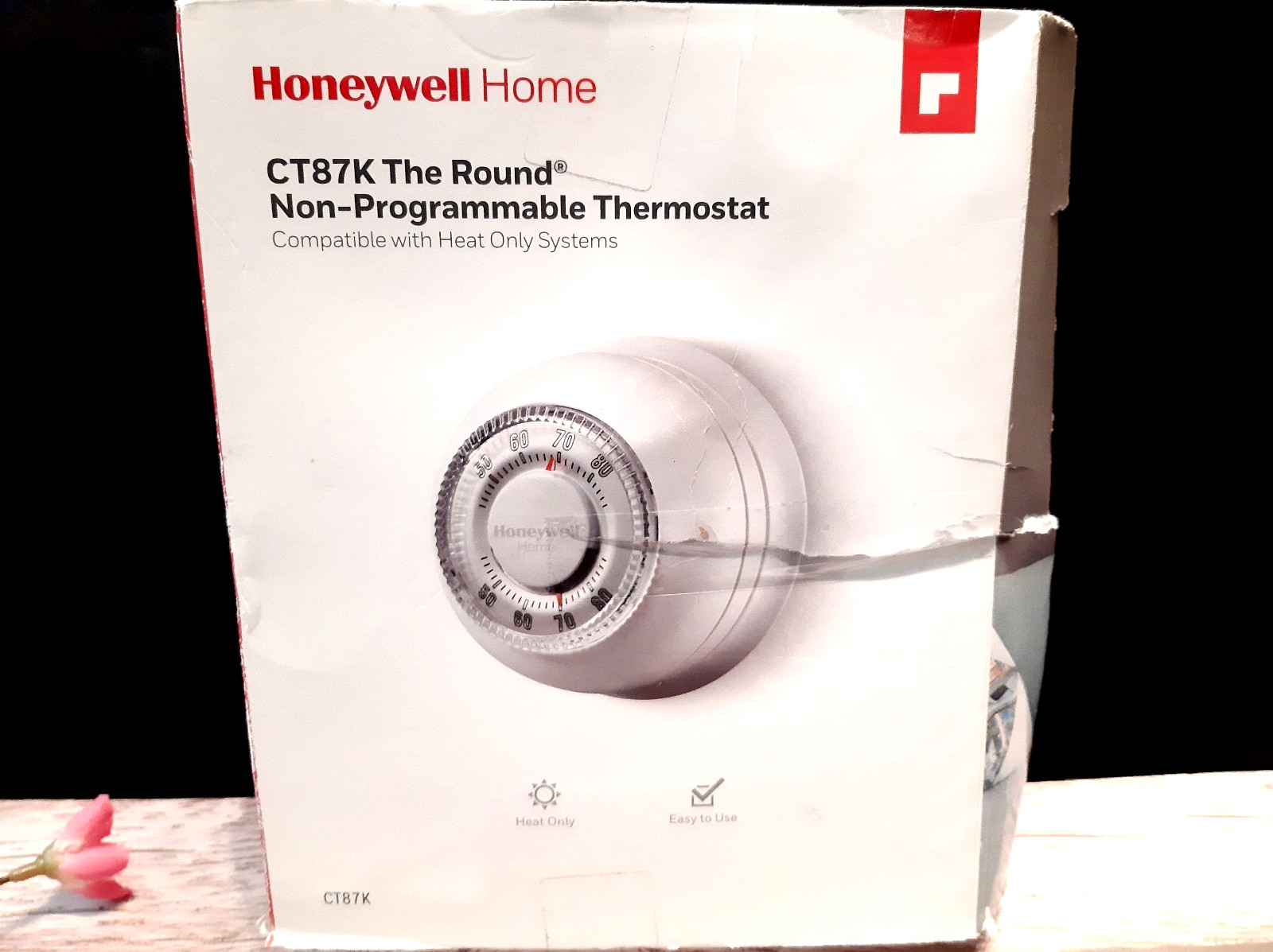 Honeywell Home CT87K Round Non Programmable Thermostat ~ NOB, For Parts