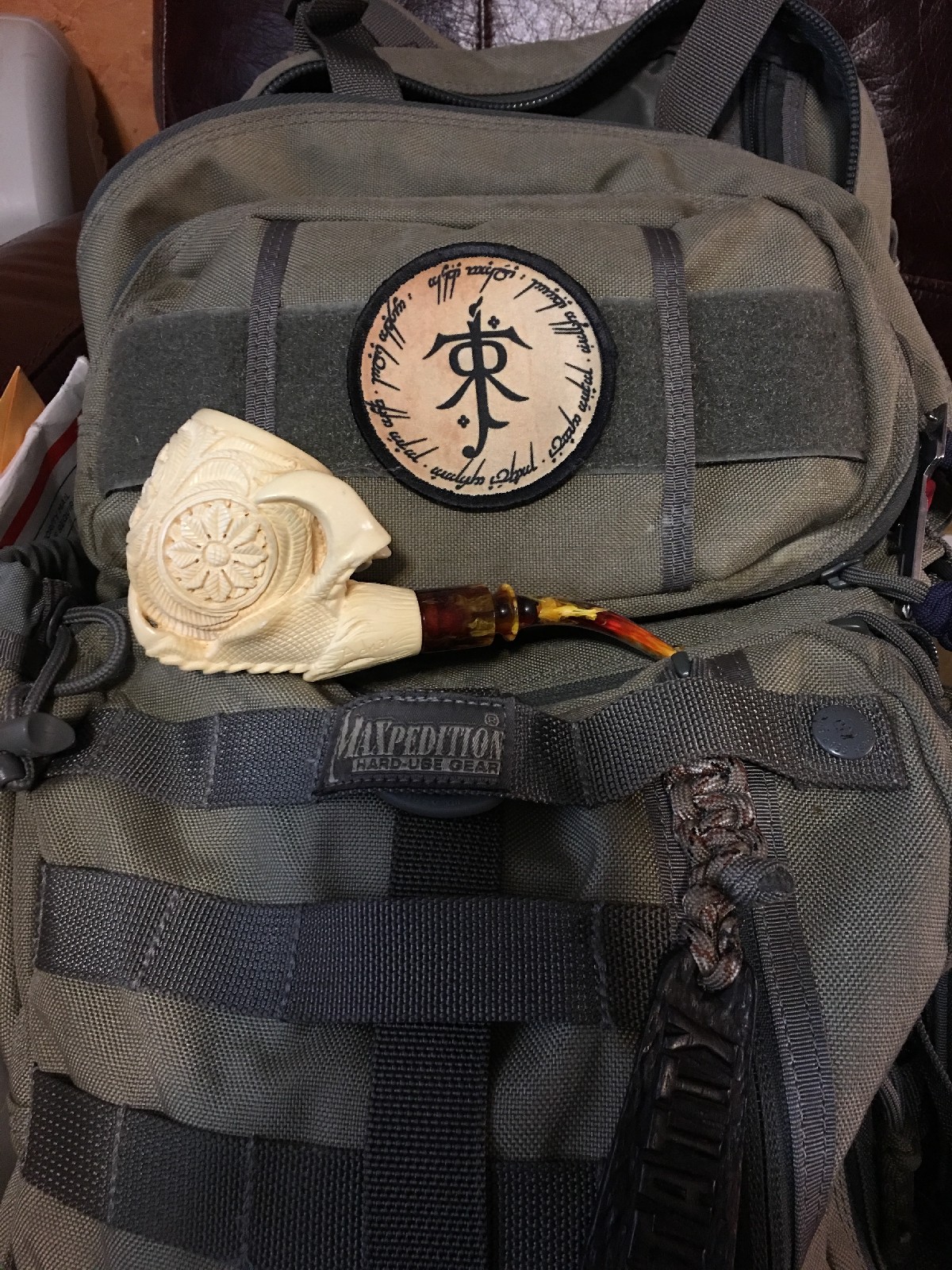 VIKING Protection Rune Morale Patch Raven Tactical Military Army Badge Hook Flag