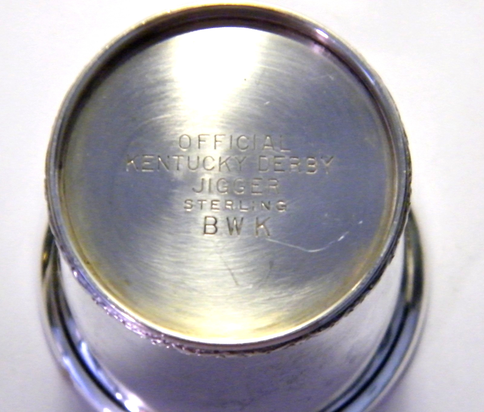 Official 1956 Kentucky Derby 2 ounce Jigger Cup Sterling Silver--BWK