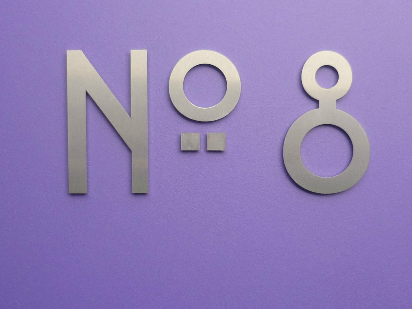 Art Nouveau - Mackintosh - Stainless Steel House Numbers/Numerals 12.5cm/5"