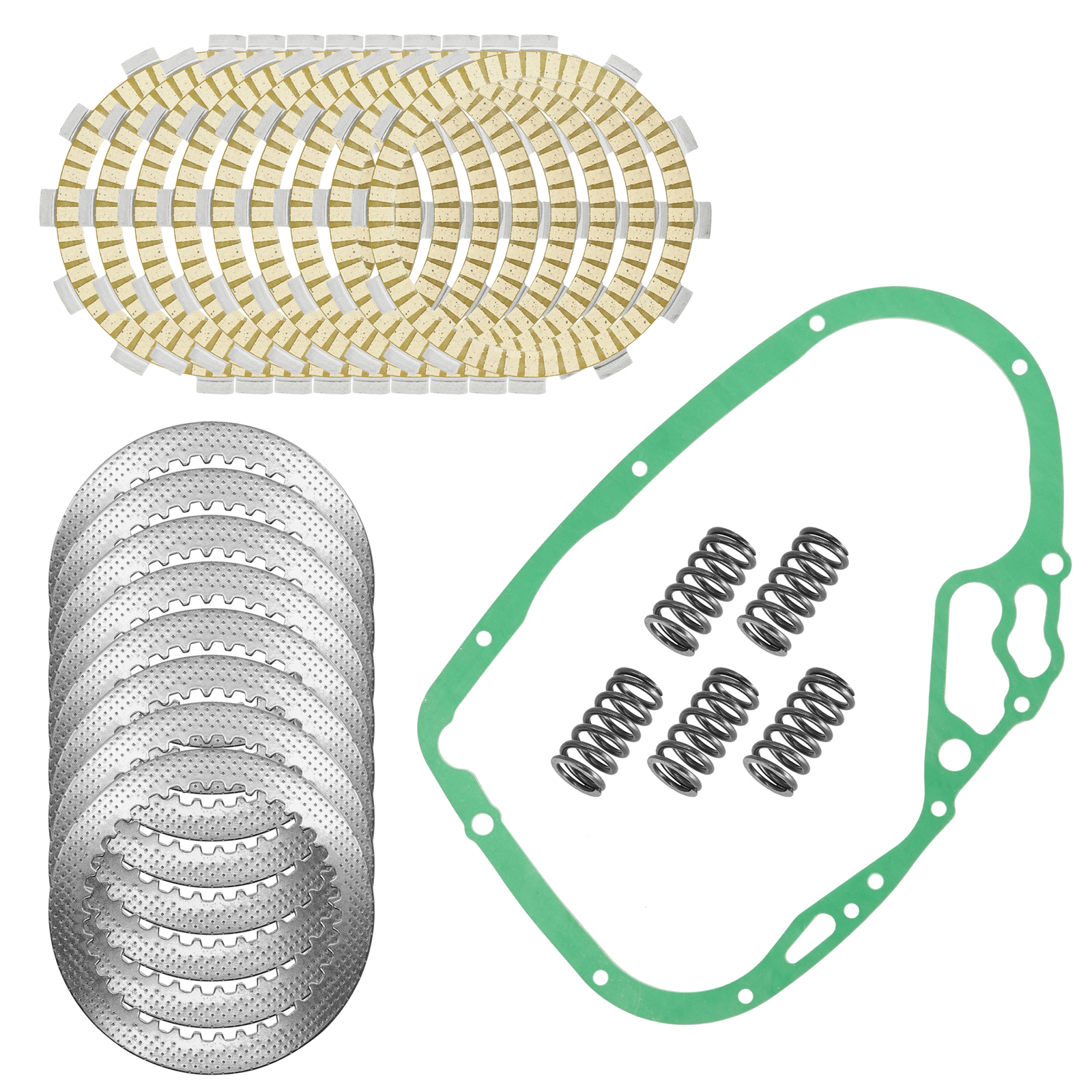 Clutch Friction Steel Plates Kit for Suzuki Boulevard VL1500 T C90 C90T 2005-09