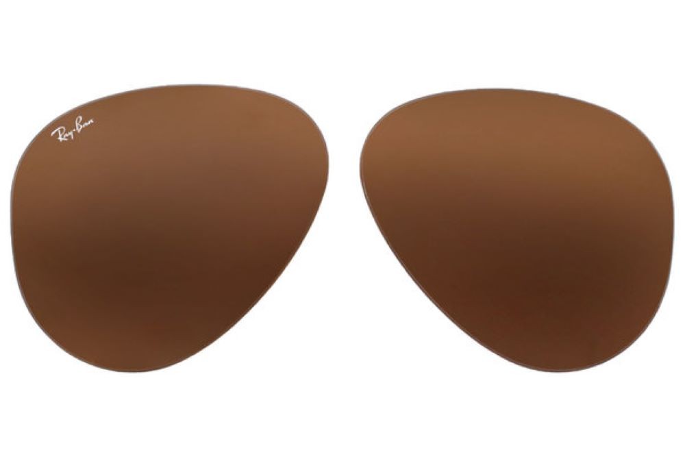 SEALED Authentic RAY-BAN Replacement Lenses RB3025 Aviator B-15 Brown 55mm