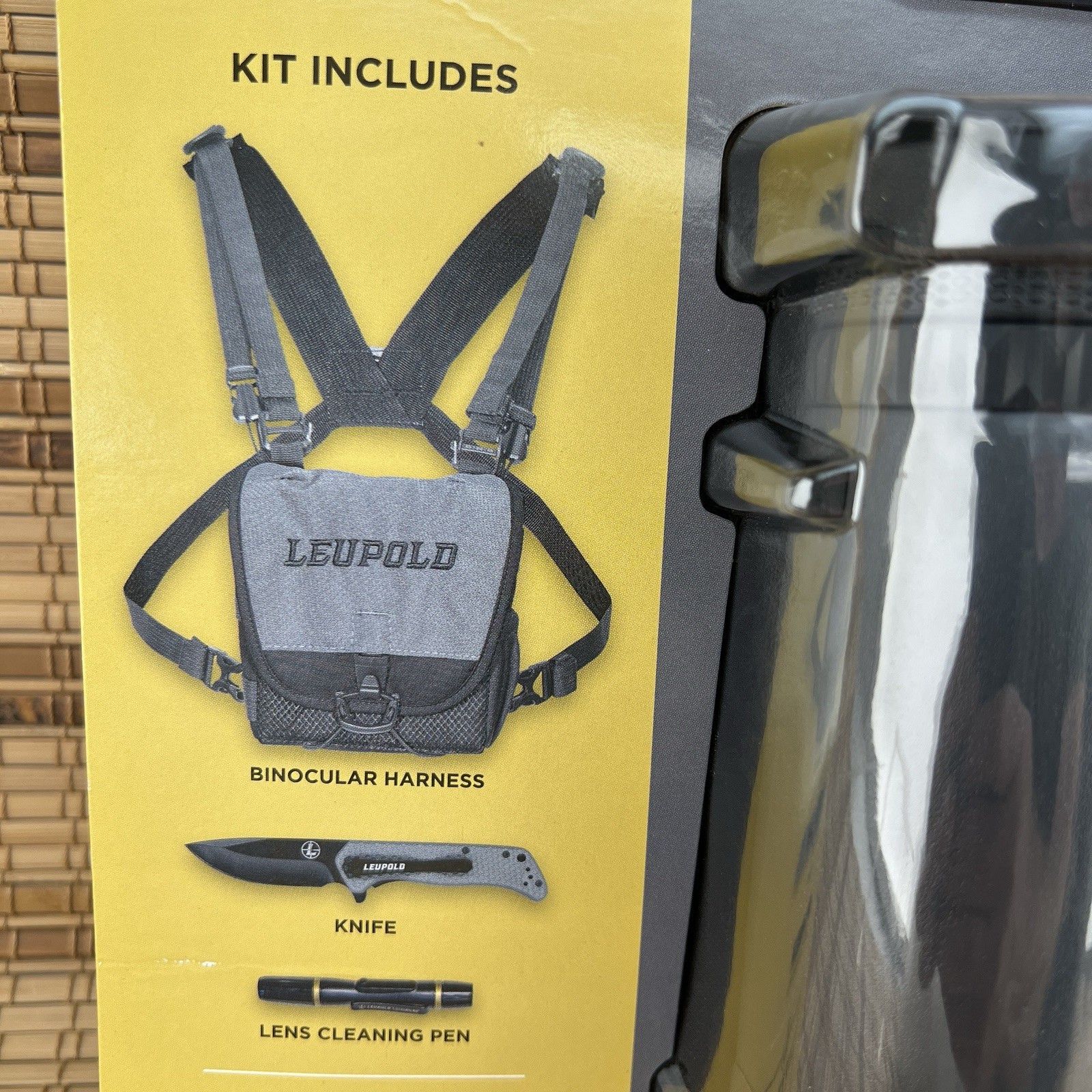 New Sealed Leupold Rainier HD 10x42 BINOCULARS w/ Case Knife Cleaning Pen