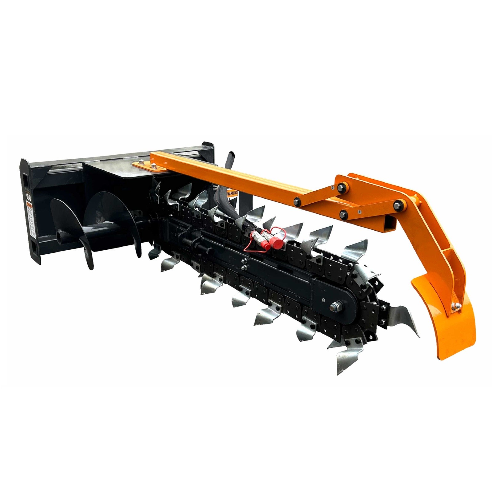 Wolverine 48" Skid Steer Loader Hydraulic Trencher Attachment 8" W TCR-12-48H US