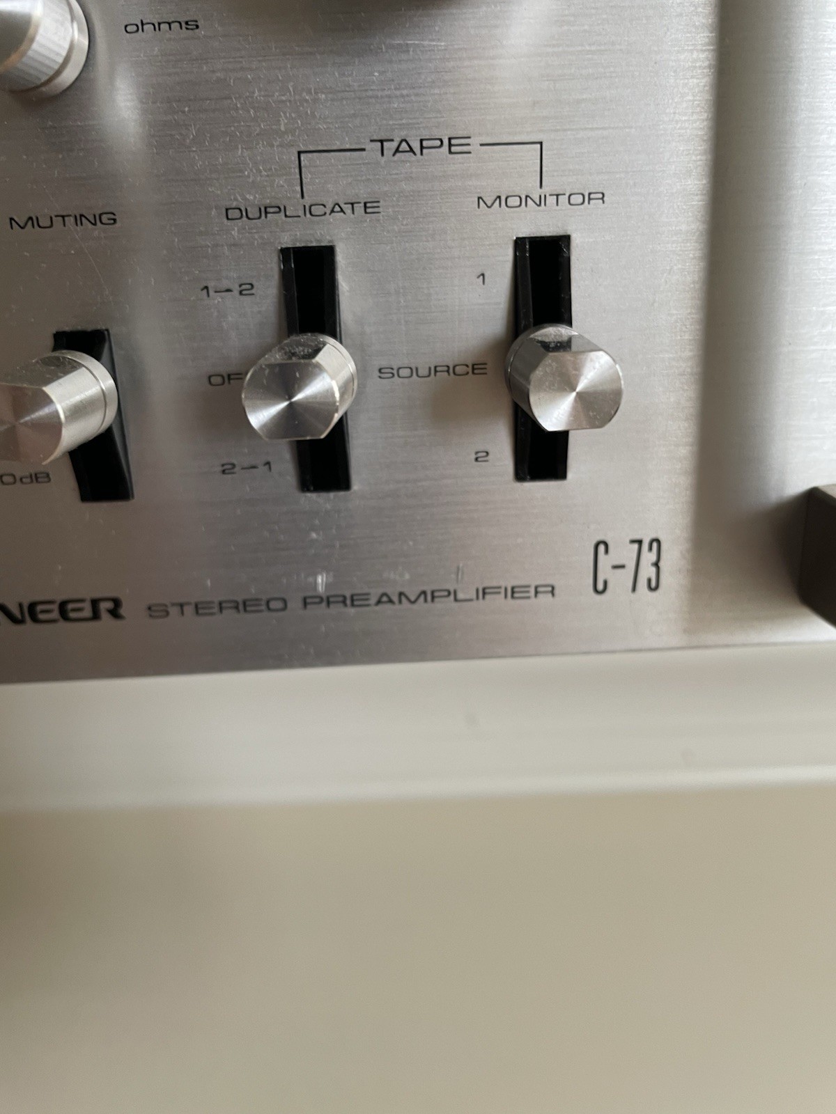 Pioneer C-73 Stereo Preamplifier Rare Spec-3