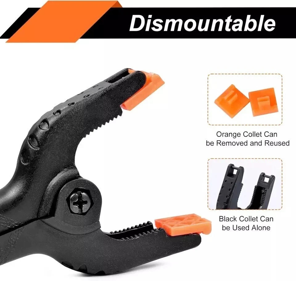 20 Packs Spring Clamps, 3.5 Inch Spring Clamps Heavy Duty for Crafts and Profess