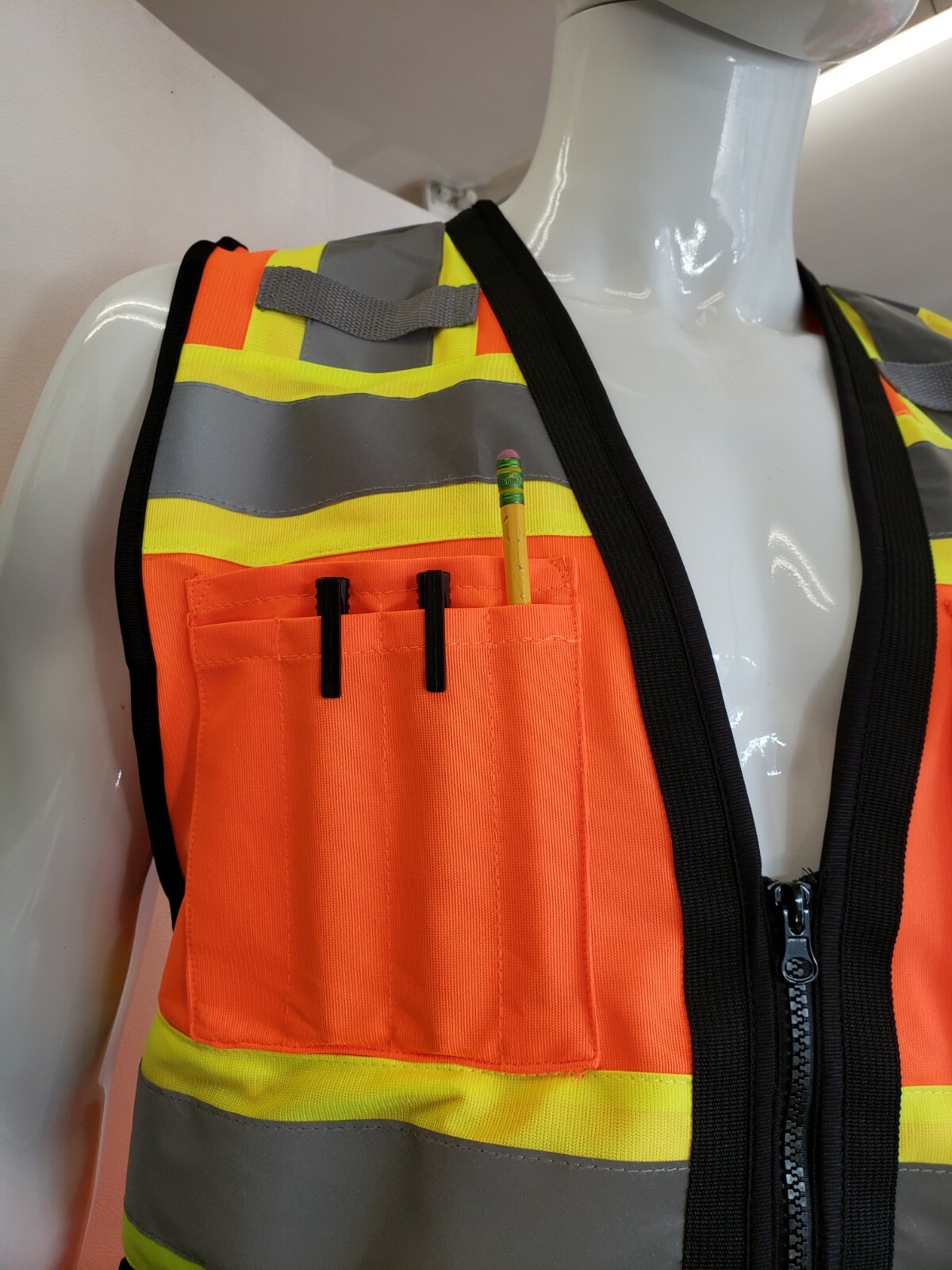 HIGH VISIBILITY Surveyor Three Tones Safety Vest ANSI/ ISEA 107-2015