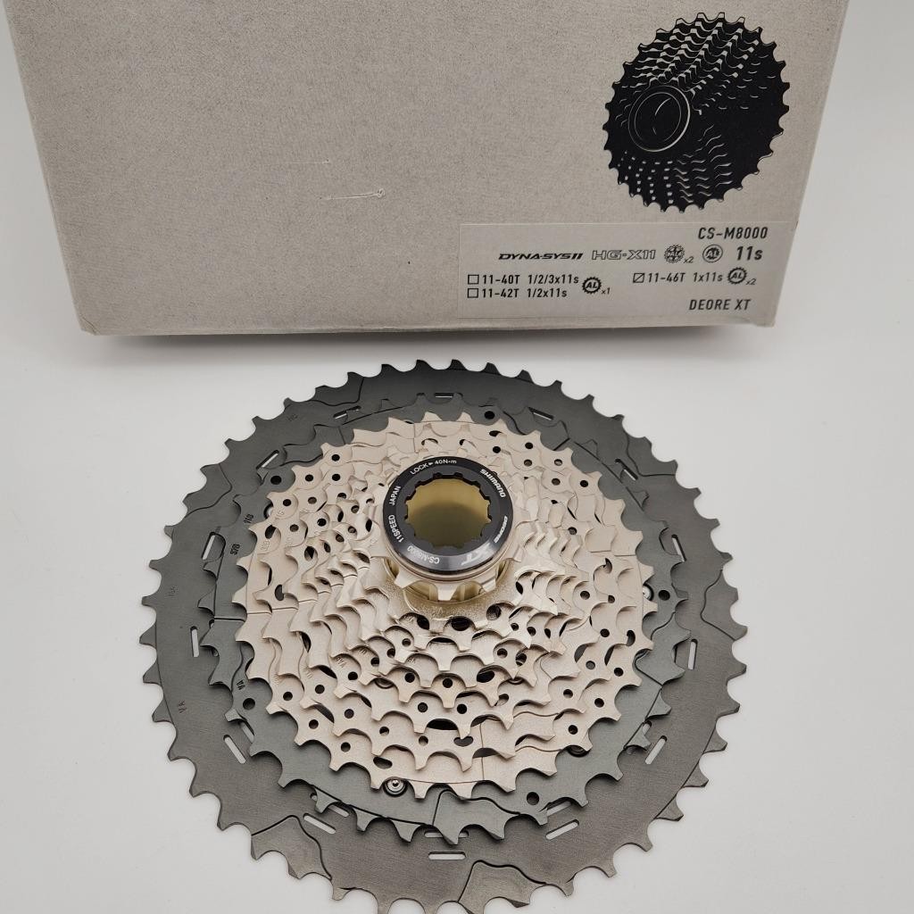 Shimano Deore XT CS-M8000 11 Speed 11-46T Gray Bicycle Cassette OPEN PACKAGE