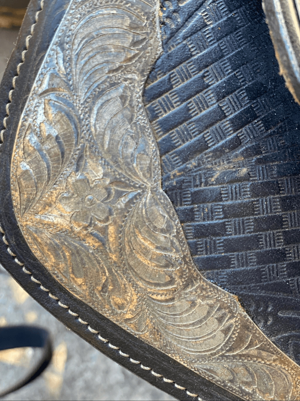 Vintage B Bar B Saddlery Western Horse 16” Saddle Black