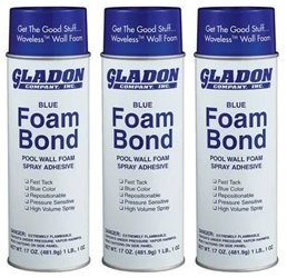 Gladon Blue Foam Bond Spray Adhesive 17oz (Pack of 3)