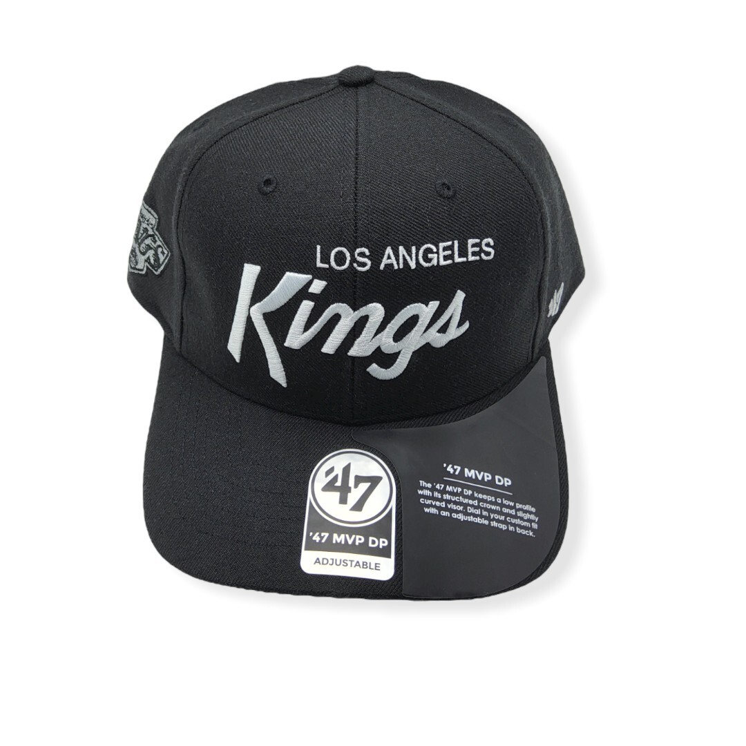 '47 Los Angeles Kings MVP DP Vintage Replica Script Adjustable Snapback Hat Cap
