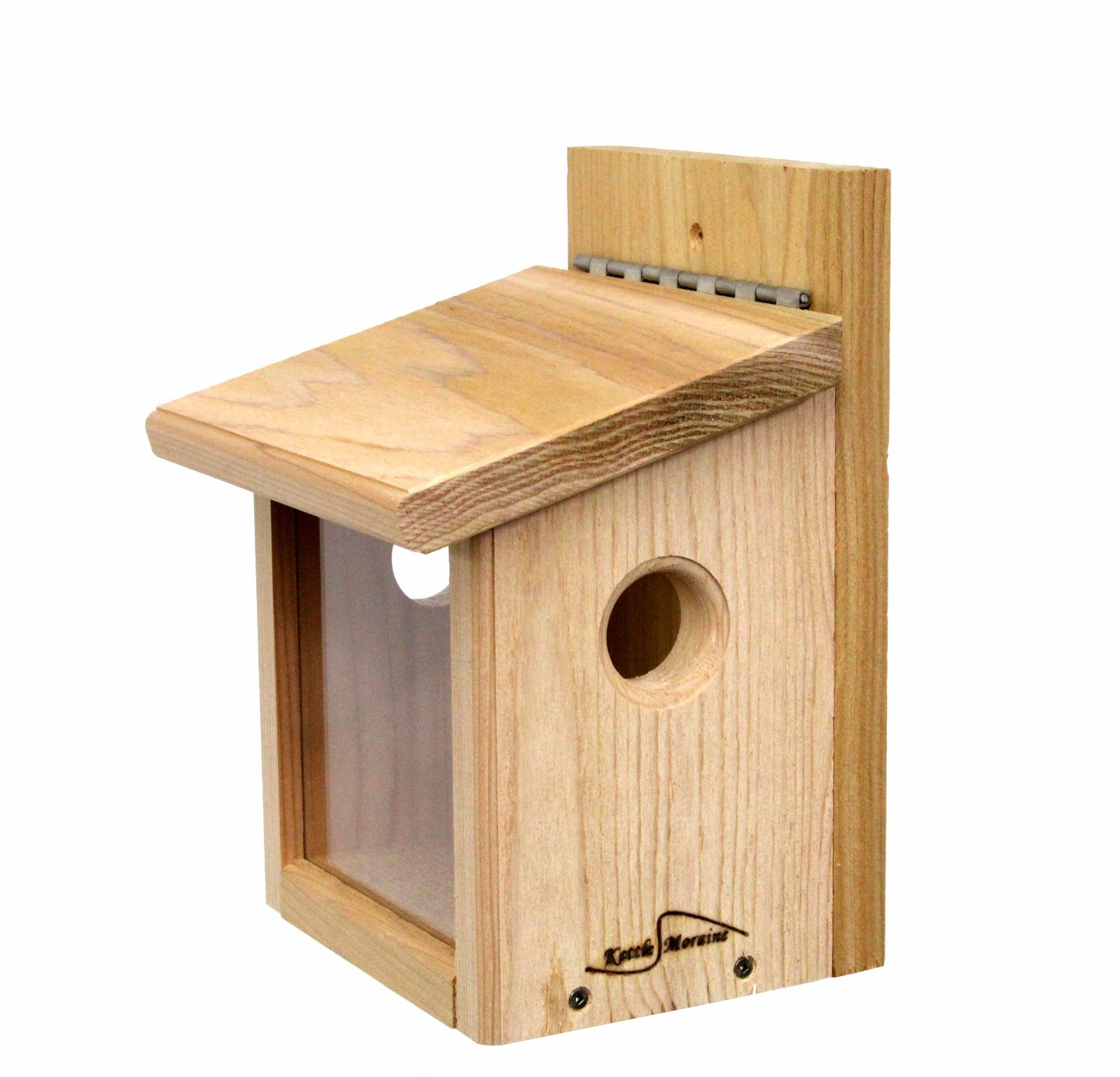 Kettle Moraine Post Mount Bluebird Mealworm Feeder for Live or Roasted Meaworms