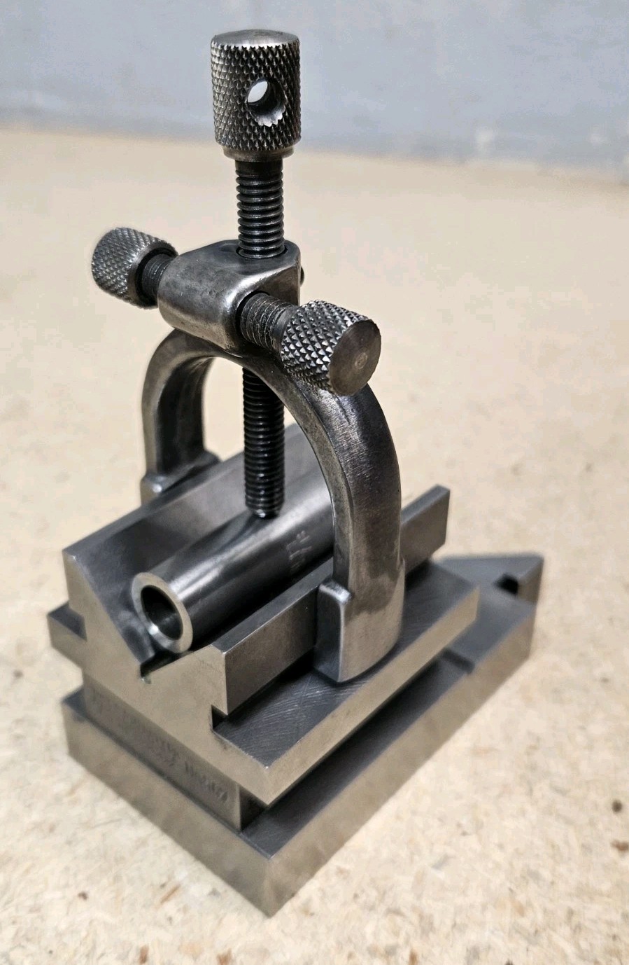 Starrett No. 567 Hardened V-Block with clamp - Made in the U.S.A.