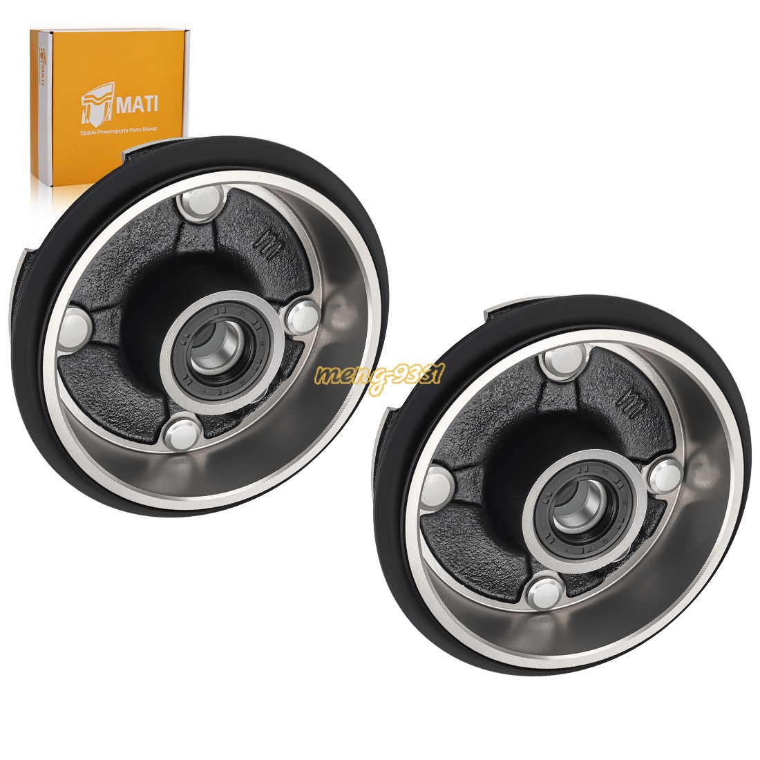 2X Front Brake Drums for Honda FourTrax TRX200/200D Recon 250 TRX250TM/TM TRX250