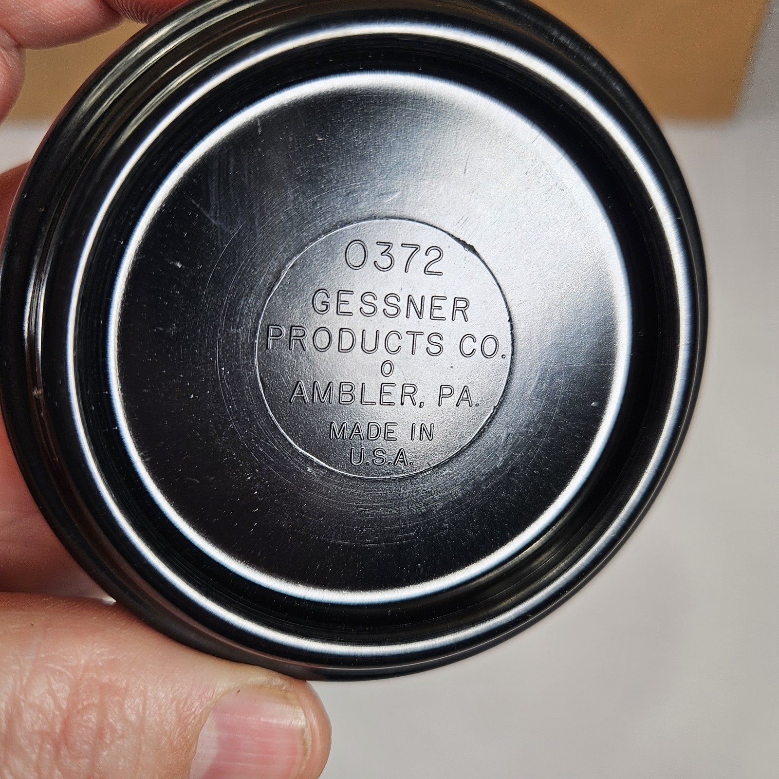 Gessner #0372 Melamine Straight Side Ramekin 2 oz Stackable Black Case 72 6 Dz