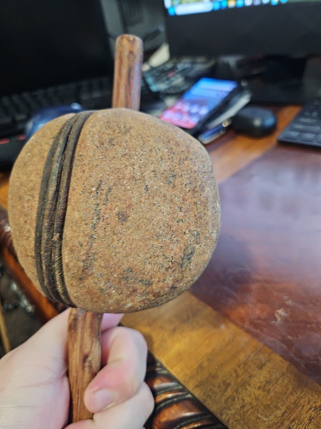 native american stone tomahawk date unknown