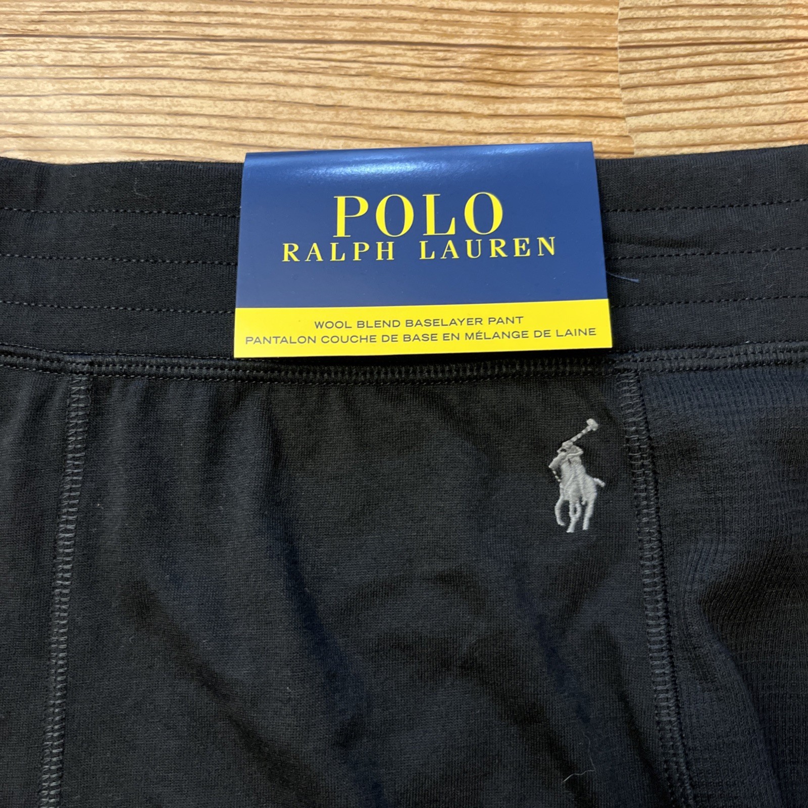 Polo Ralph Lauren Mens Wool Blend Base Layer Pants Side Panels Long Undergarment