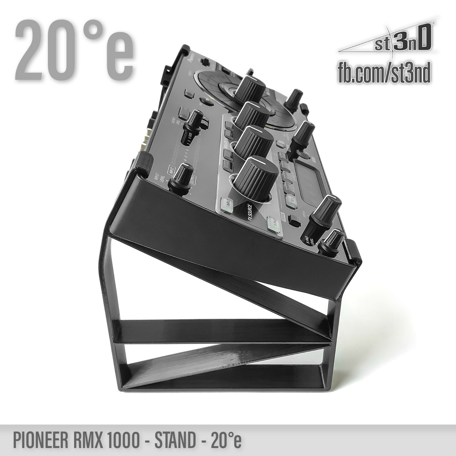STAND for PIONEER RMX-1000 20° elevated - 3D printed - 100% Buyer Satisfaction