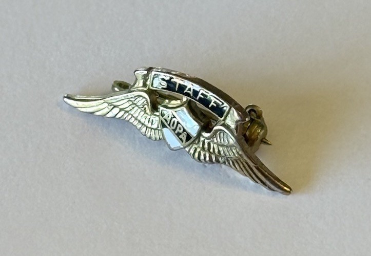 Lot of 4 Vintage AOPA Aviation Lapel Pins Wings Member Staff Pilot Badges