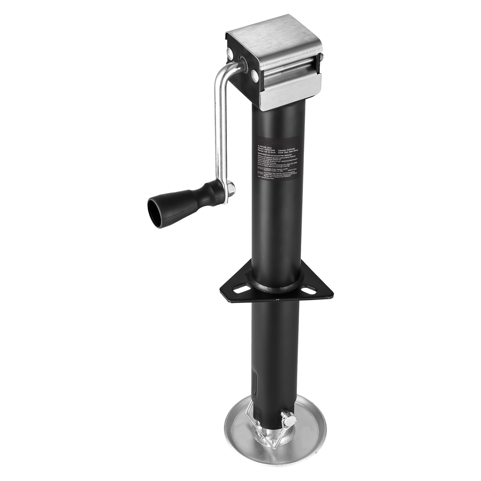 A Frame Trailer Jack Bolt on Trailer Tongue Jack 5000 lbs 15-inch Travel