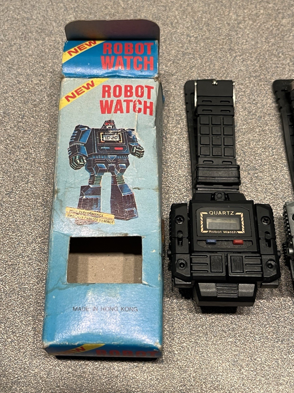 Vintage 1980's Robot Watch Transformer Hong Kong Open With Box Lot