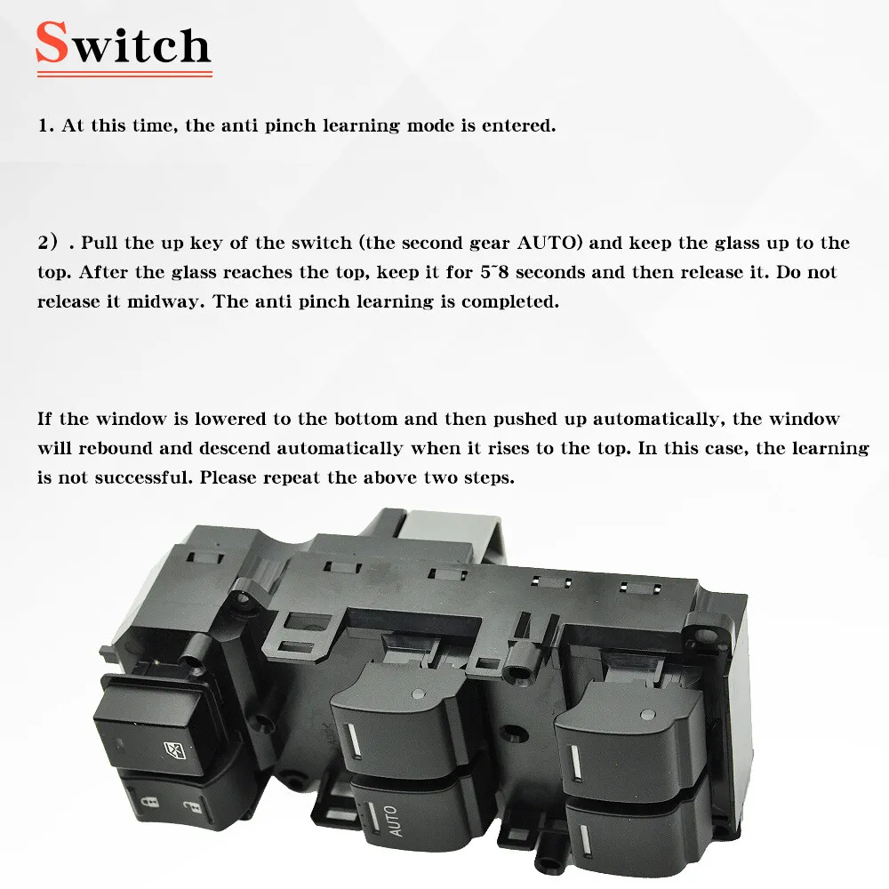 Driver Side Power Master Window Door Control Switch For 2008-2012 Honda Accord