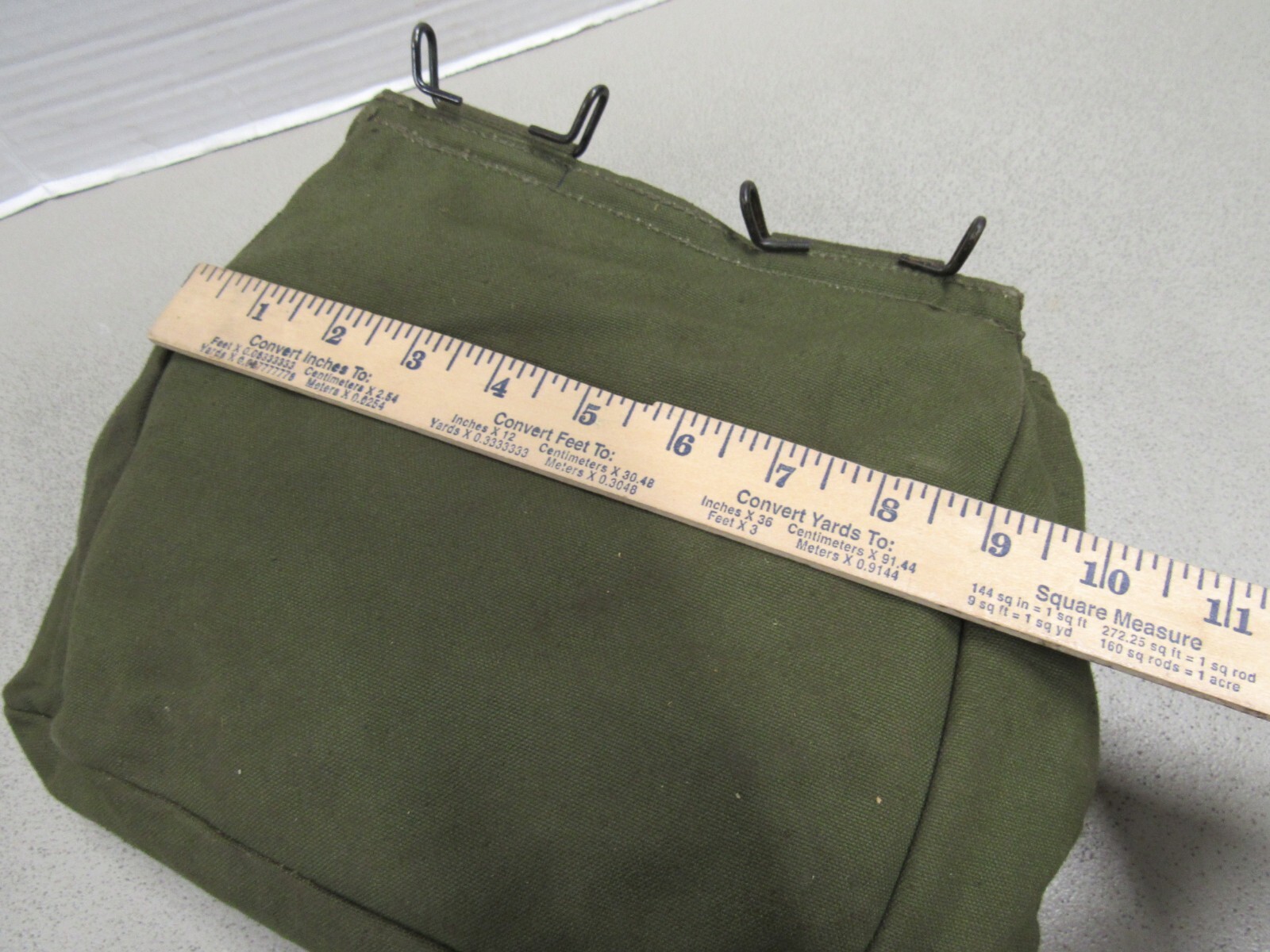 Dutch Military Web Gear Canvas Butt Pack Old Style Belt Hooks Hanger Netherlands