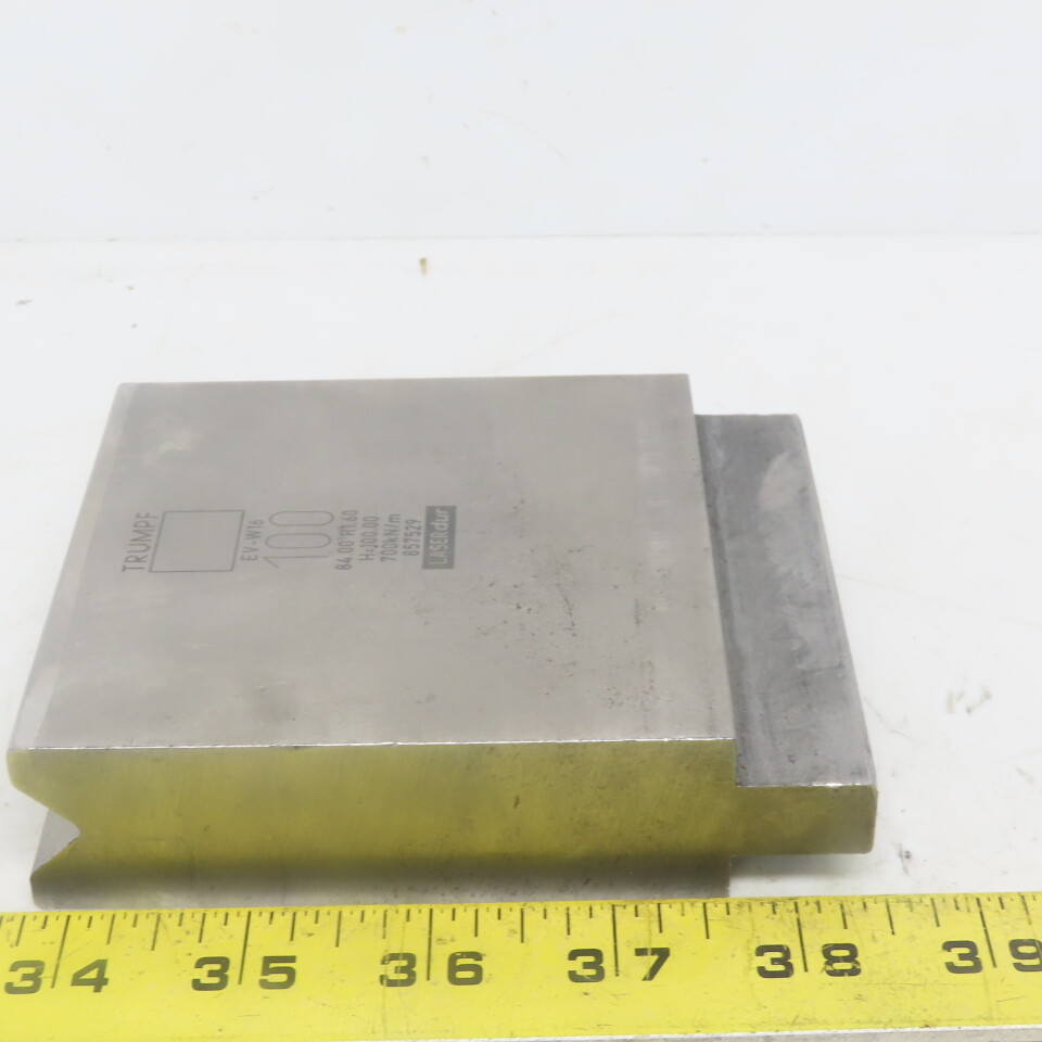 Trumpf 857529 EVW16 Brake Press Die 84° 100mm Wide R1.60 H=100mm Laser dur
