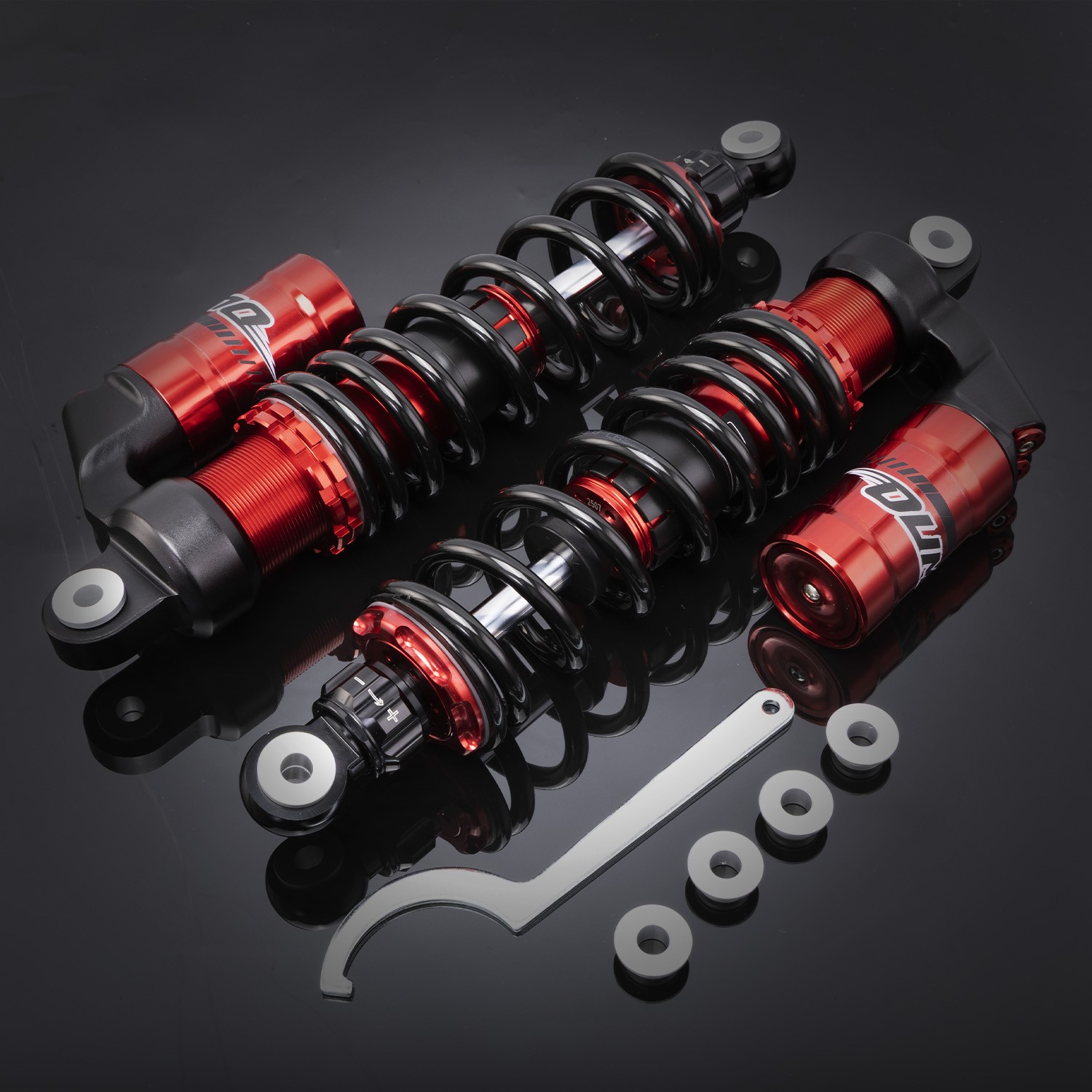 Stage 3 Front Shocks Absorbers Spring for 2003-2014 Suzuki Quadsport Z400 LTZ400