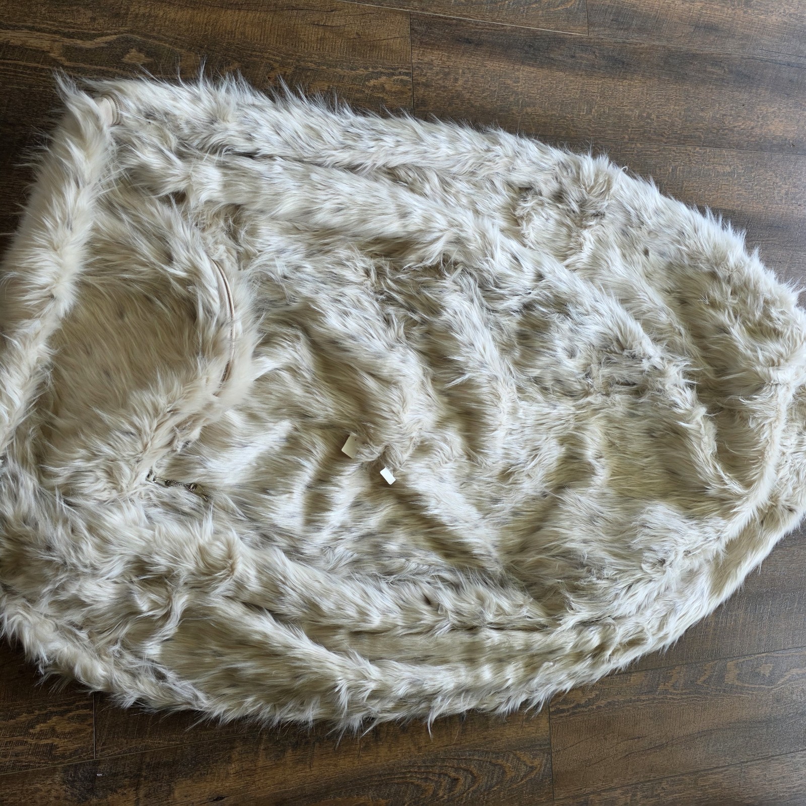 Pottery Barn Teen Snow Cat Faux-Fur Bean Bag Chair Slipcover Large 41"