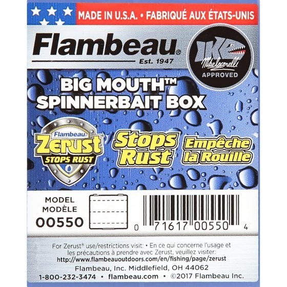 Outdoors, 550 Large Big Mouth Spinnerbait Box, Utility Box, 1 Piece, Plastic