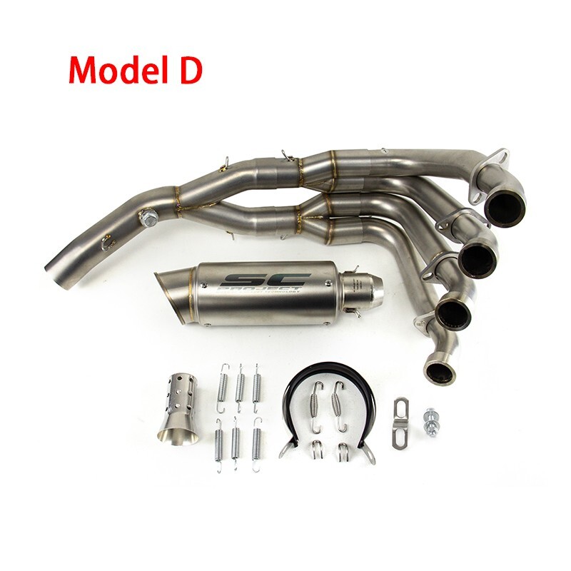 For Yamaha YZF R6 2006-2020 High Performance Full Exhaust Pipe System Kits Black