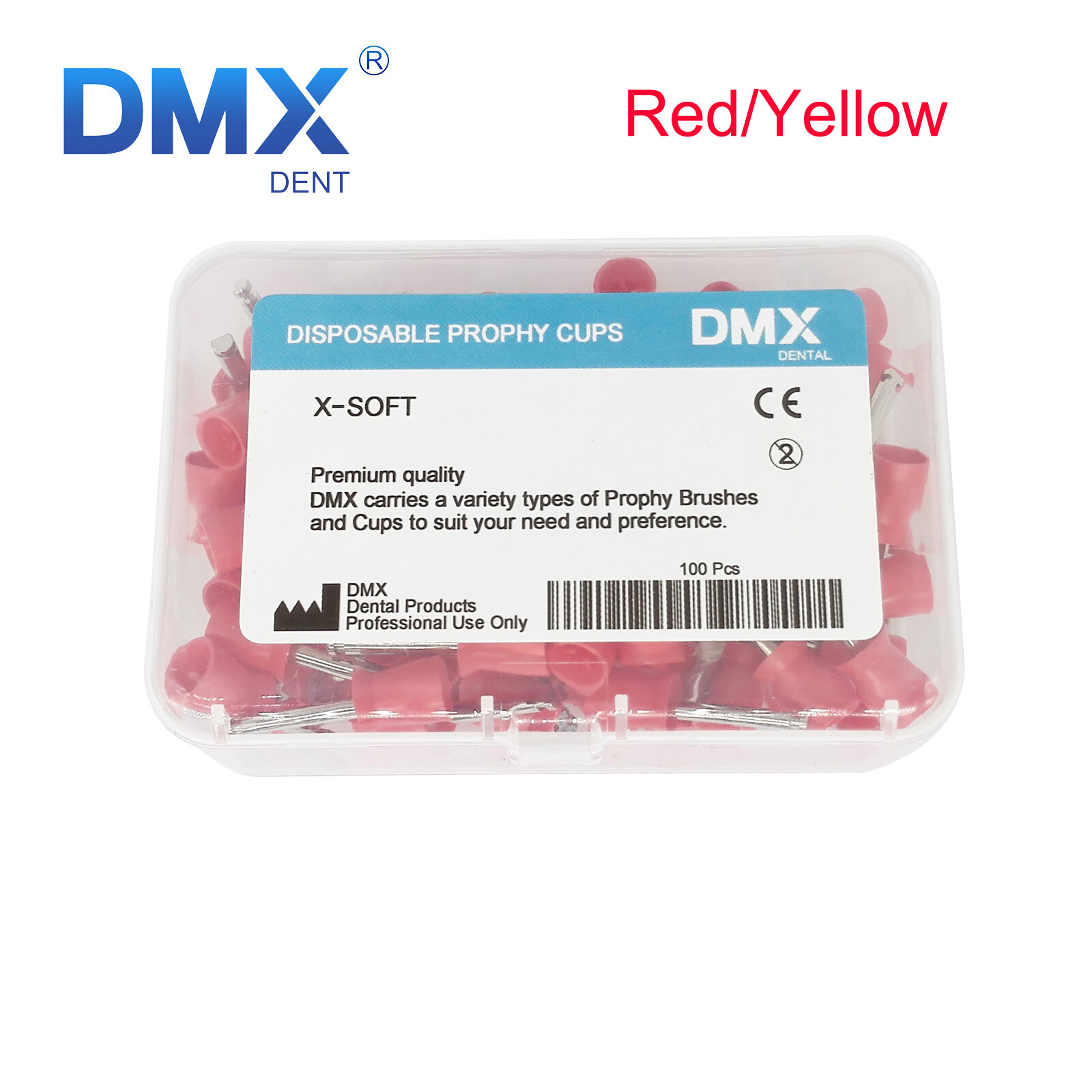 DMXDENT Dental Prophy Prophylaxis Polishing Cups Webbed Screw/Snap on Latch-Type