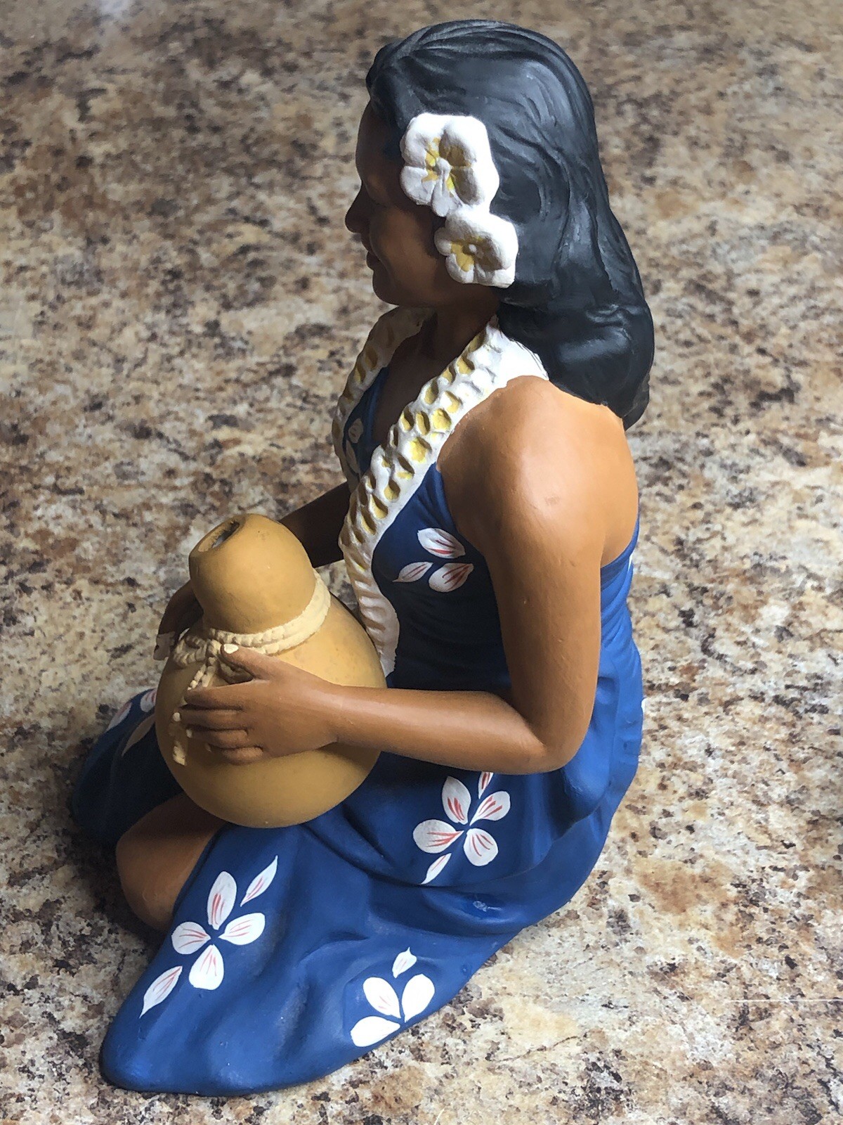 Very Rare 1950’s Hakata Urasaki Hawaii Hula Doll With IPU Made In Japan Damaged