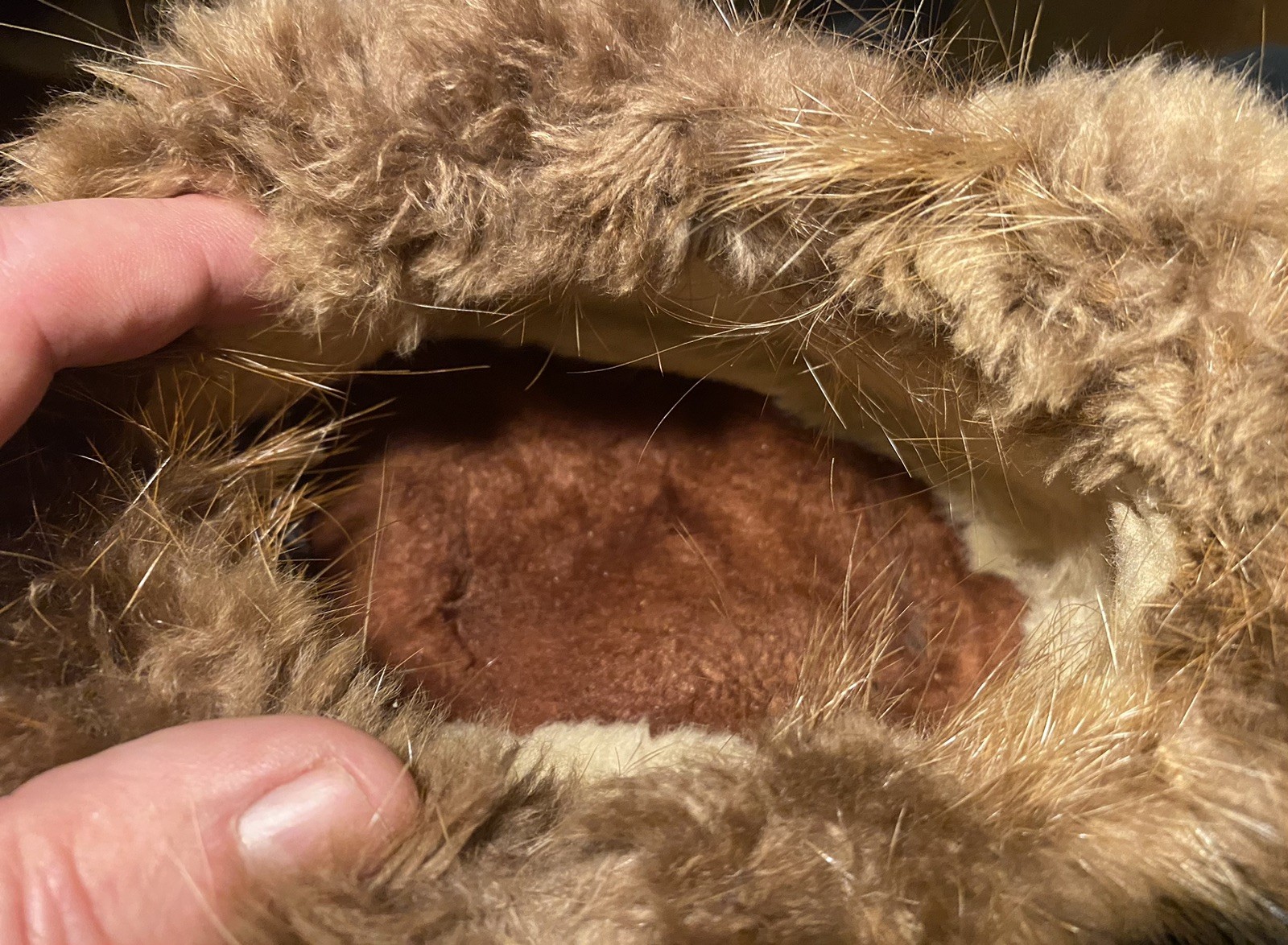 Native American Indian Bead Moccasins Vtg Leather Fur Hand Made Inuit Eskimo