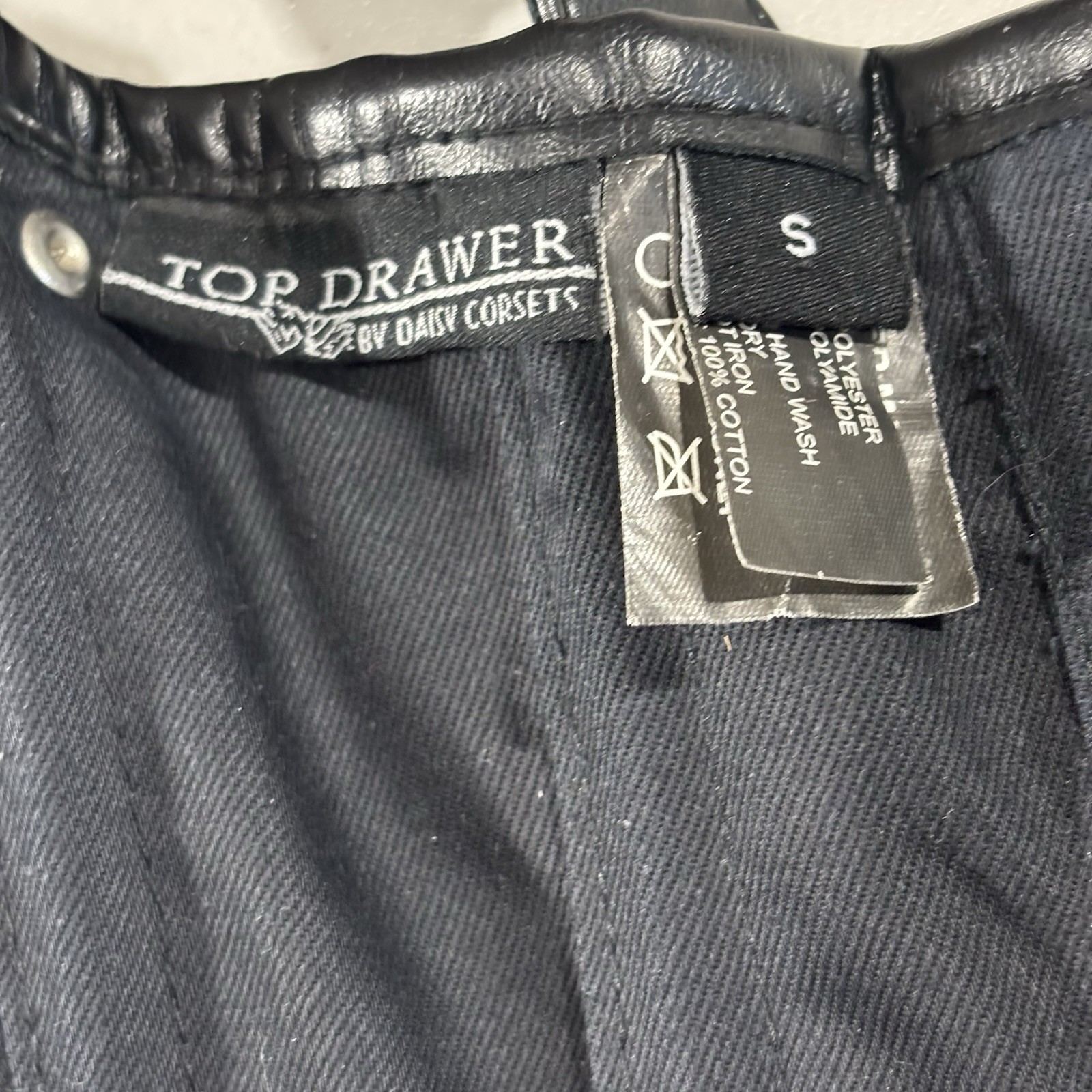 Top Drawer by Daisy Corset Women's Small Steel Boned Floral Whimsigoth Black