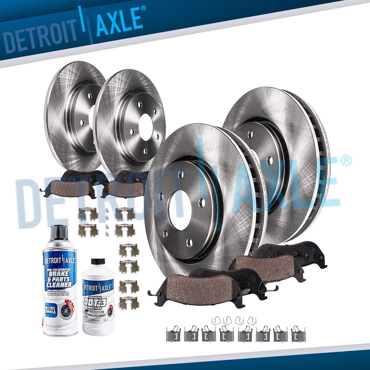 11.65" Front 11.06" Rear  Brake Rotors Ceramic Pads for 2006 - 2018 Toyota RAV4