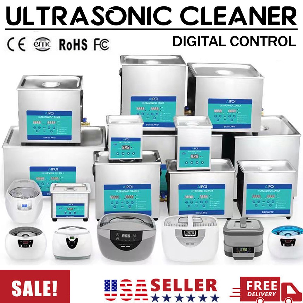 New 30L Ultrasonic Cleaner Stainless Steel Industry Heated Heater w/Timer