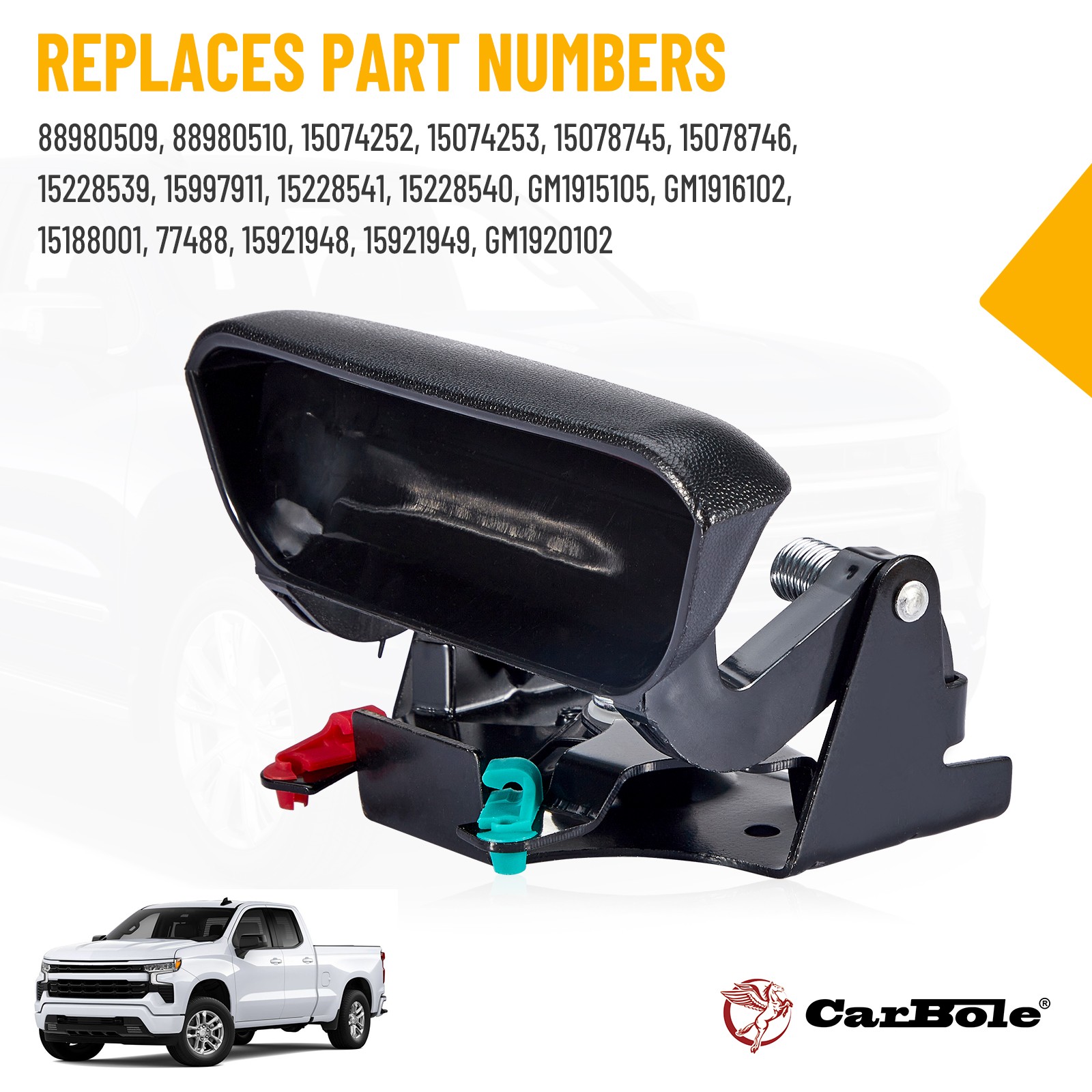 Tailgate Rebuild Kit Handle Bezel Latch for Chevy Silverado GMC Sierra 15997911