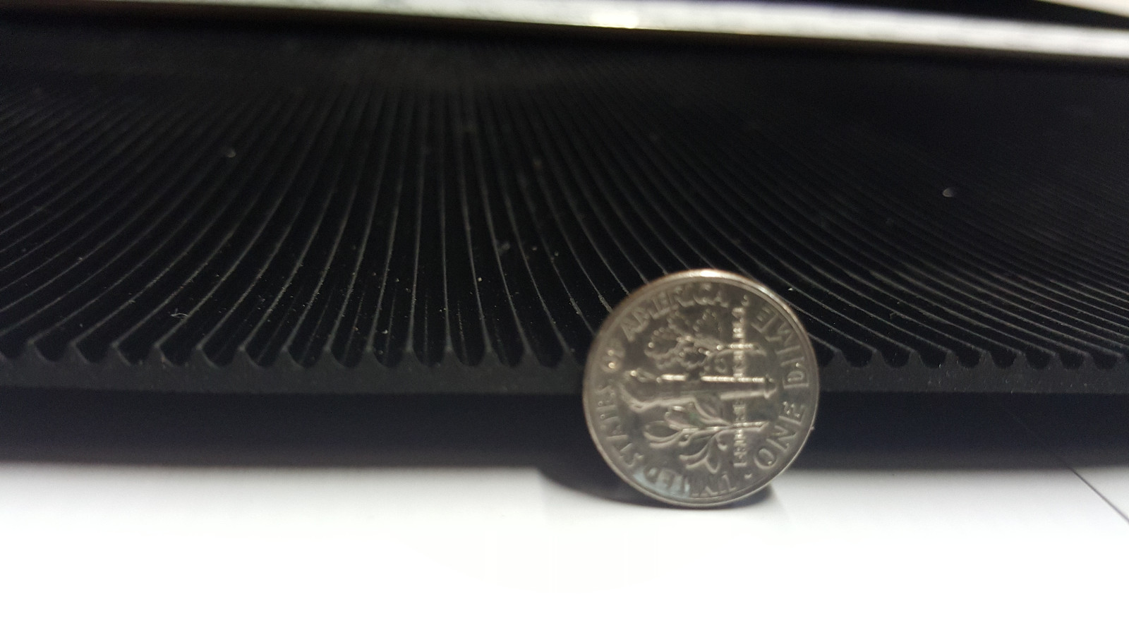 RIB RUBBER MATTING BLACK ROLL 24" WIDE X 12 FT LONG FREE SHIPPING