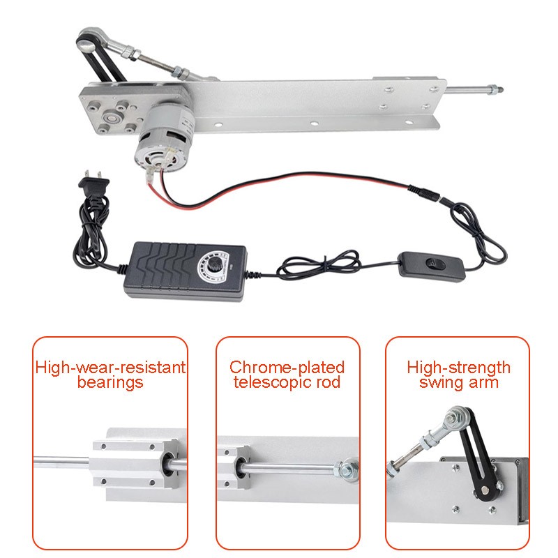 Electric Reciprocating Linear Actuator Motor 24V 120RPM 150mm 6 inch Stroke Fast