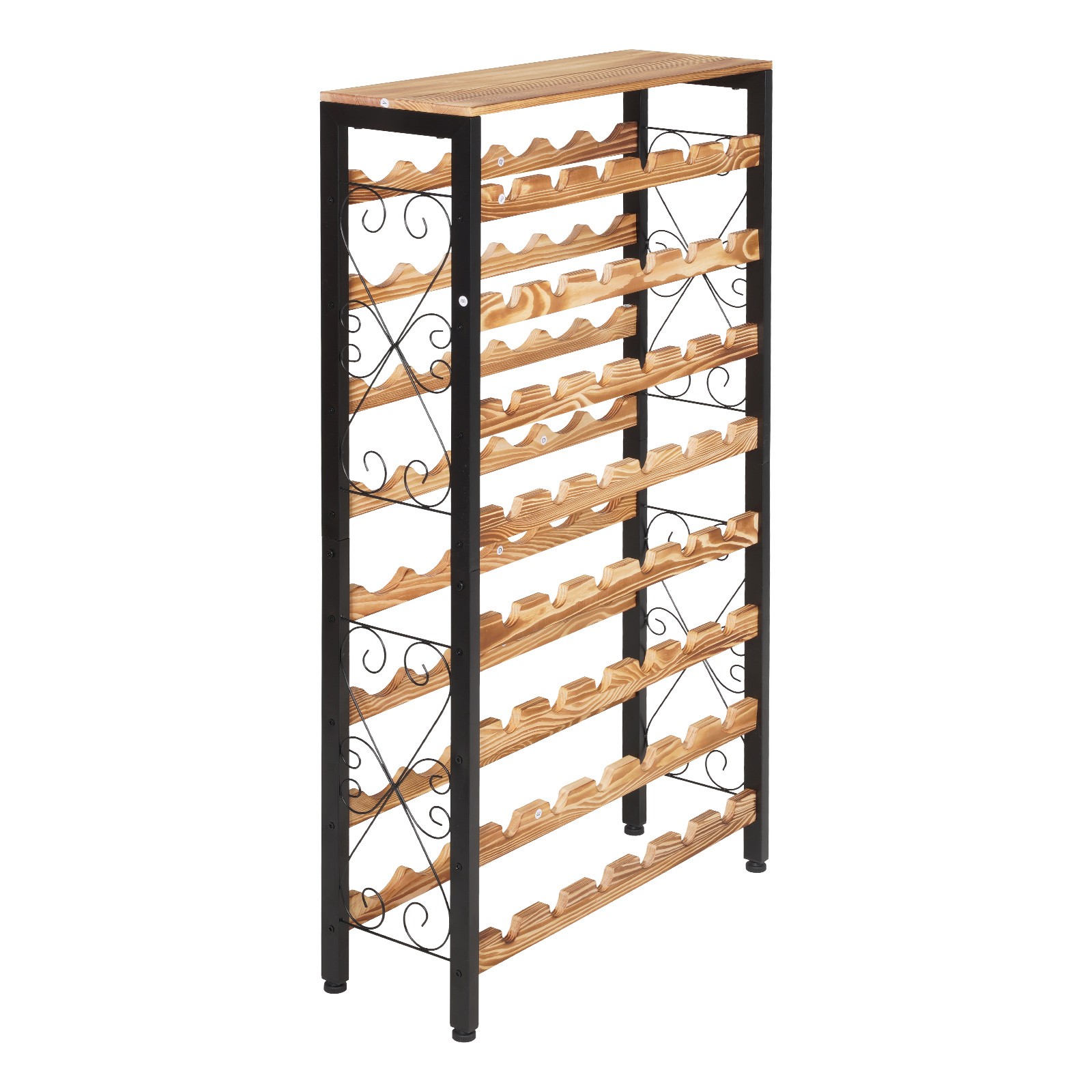 Uimoso 48-Bottle Wine Rack, 8-Tier Freestanding Floor Wine Storage Organizer